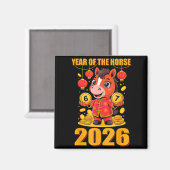 67 Meme Funny Chinese New Year 2026 Year Of The Ho Magnet (Vorderseite/Rückseite)