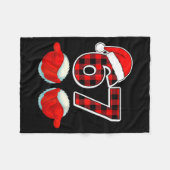 67 Meme Funny Christmas Red Plaid Xmas Pajamas Sla Fleecedecke (Vorderseite (Horizontal))