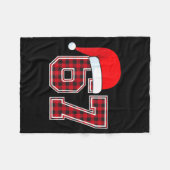 67 Meme Funny Christmas Red Plaid Xmas Pajamas Sla Fleecedecke (Vorderseite (Horizontal))