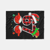 67 Meme Funny Christmas Red Plaid Xmas Pajamas Sla Fleecedecke (Vorderseite (Horizontal))