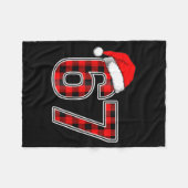 67 Meme Funny Christmas Red Plaid Xmas Pajamas Sla Fleecedecke (Vorderseite (Horizontal))