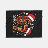 67 Meme Funny Christmas Red Plaid Xmas Pajamas Sla Fleecedecke (Vorderseite (Horizontal))