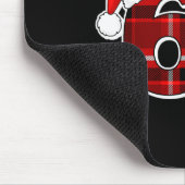 67 Meme Funny Christmas Red Plaid Xmas Pajamas Sla Mousepad (Ecke)