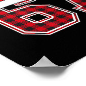 67 Meme Funny Christmas Red Plaid Xmas Pajamas Sla Poster (Ecke)