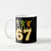 67 Meme Funny Halloween Numbers Six Seven Men Wome Kaffeetasse (Links)
