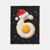 67 Meme Funny Number 6 Egg Bacon Matching Christma Fleecedecke (Vorderseite)
