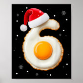 67 Meme Funny Number 6 Egg Bacon Matching Christma Poster (Vorne)