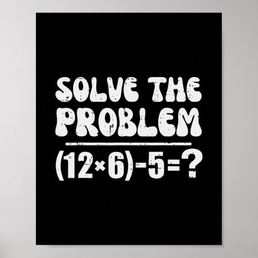 67 Meme Funny Pemdas Elementary Math Teacher Six S Poster (Vorne)