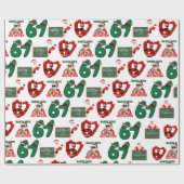 67 Meme Funny Santa Christmas Gift Wrap For Teen Geschenkpapier (Flach)