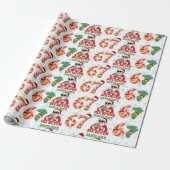 67 Meme Funny Santa Christmas Gift Wrap For Teen  Geschenkpapier (Ungerollt)