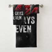 67 Meme Funny Santa Says Six Seven Christmas Badhandtuch Set (Insitu)