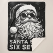 67 Meme Funny Santa Says Six Seven Christmas Sherpadecke (Vorderseite)