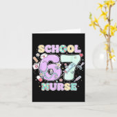 67 Meme Funny School Nurse Six Seven Meme Boys Gir Karte (Gelbe Blume)