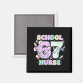 67 Meme Funny School Nurse Six Seven Meme Boys Gir Magnet (Vorderseite/Rückseite)