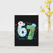 67 Meme Funny School Nurse Six Seven Meme Nursing Karte (Gelbe Blume)