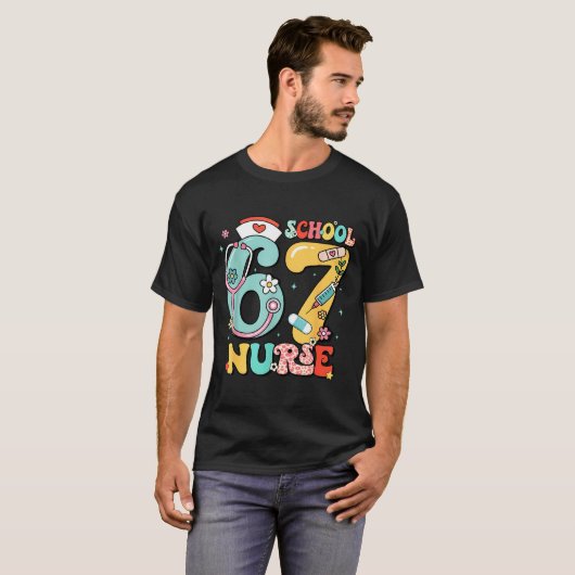 67 Meme Funny School Nurse Six Seven Meme T-Shirt (Vorne ganz)