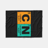 67 Meme Funny Science Teacher Periodic Table Retro Fleecedecke (Vorderseite (Horizontal))