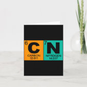 67 Meme Funny Science Teacher Periodic Table Retro Karte (Vorderseite)