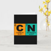 67 Meme Funny Science Teacher Periodic Table Retro Karte (Gelbe Blume)