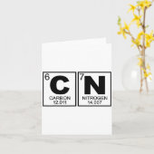 67 Meme Funny Science Teacher Periodic Table Retro Karte (Gelbe Blume)