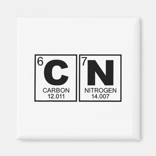 67 Meme Funny Science Teacher Periodic Table Retro Magnet (Vorne)