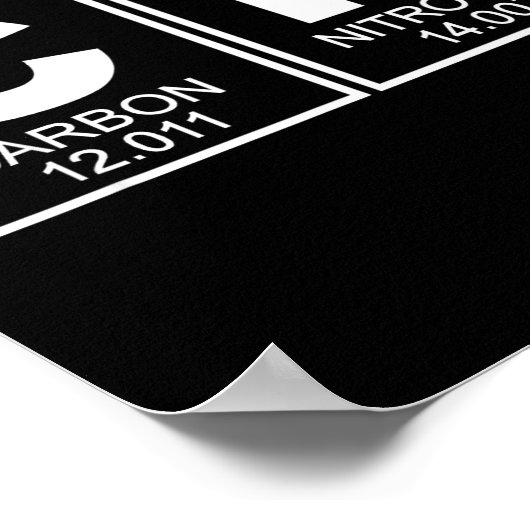 67 Meme Funny Science Teacher Periodic Table Retro Poster (Ecke)