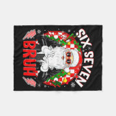 67 Meme Funny Six Seven Bruh Christmas Santa 6 7 M Fleecedecke (Vorderseite (Horizontal))