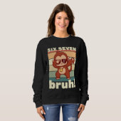 67 Meme Funny Six Seven Bruh Kids Boys Girls Dabbi Sweatshirt (Vorne ganz)