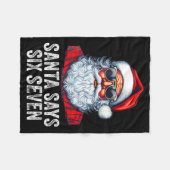 67 Meme Funny Six Seven Christmas 6-7 Meme Santa 6 Fleecedecke (Vorderseite (Horizontal))