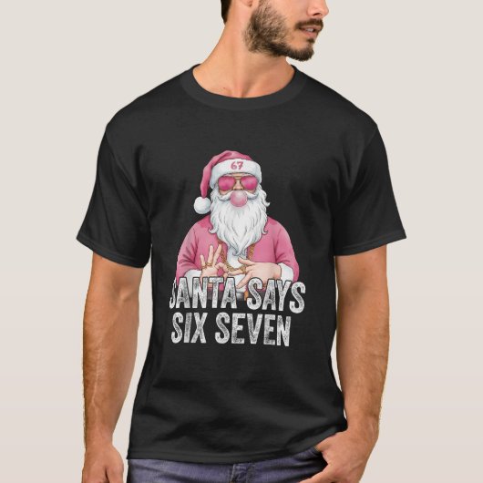 67 Meme Funny Six Seven Christmas 6-7 Meme  T-Shirt (Vorderseite)