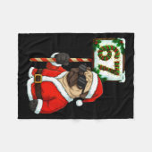 67 Meme Funny Six Seven Christmas Pug Dog Lover Fleecedecke (Vorderseite (Horizontal))