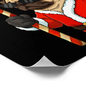 67 Meme Funny Six Seven Christmas Pug Dog Lover Poster (Ecke)