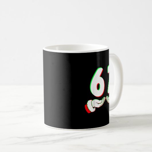 67 Meme Funny Six Seven Christmas Shirt Men Women Kaffeetasse (VorderseiteRechts)