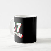 67 Meme Funny Six Seven Christmas Shirt Men Women Kaffeetasse (Vorderseite Links)