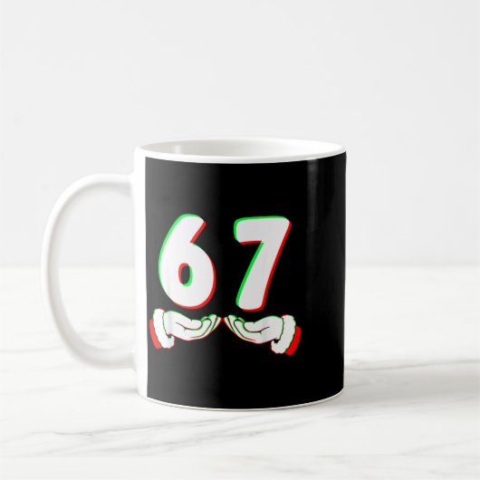 67 Meme Funny Six Seven Christmas Shirt Men Women  Kaffeetasse (Links)