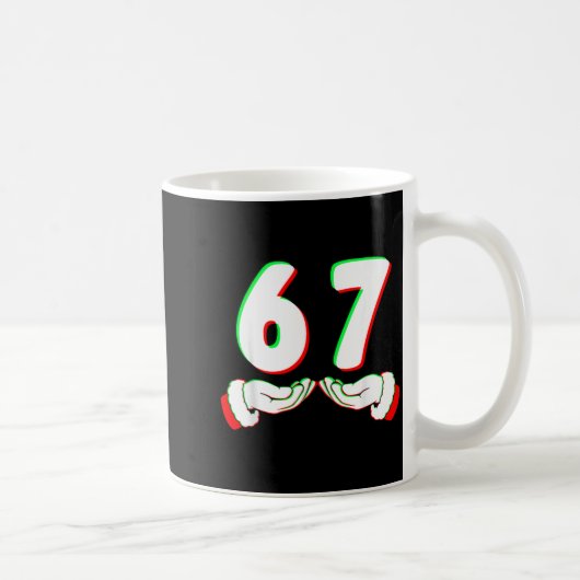 67 Meme Funny Six Seven Christmas Shirt Men Women Kaffeetasse (Rechts)
