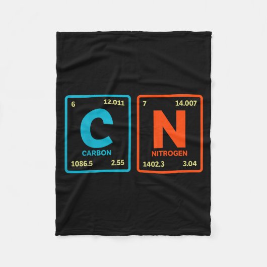 67 Meme Funny Teacher Science Periodic Table Retro Fleecedecke (Vorderseite)