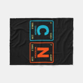 67 Meme Funny Teacher Science Periodic Table Retro Fleecedecke (Vorderseite (Horizontal))