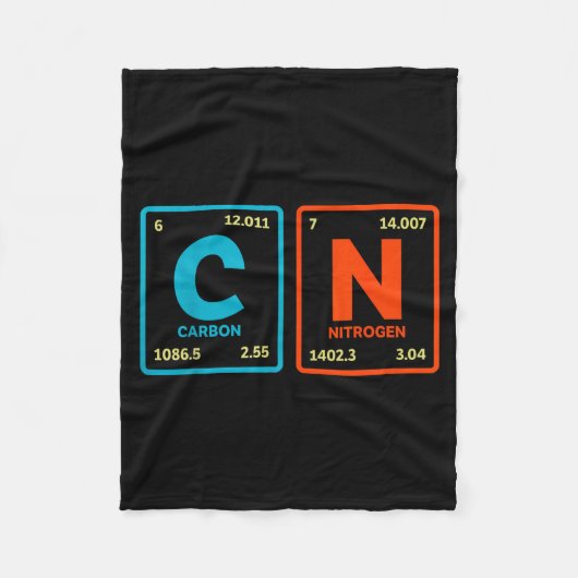 67 Meme Funny Teacher Science Periodic Table Retro Fleecedecke (Vorderseite)