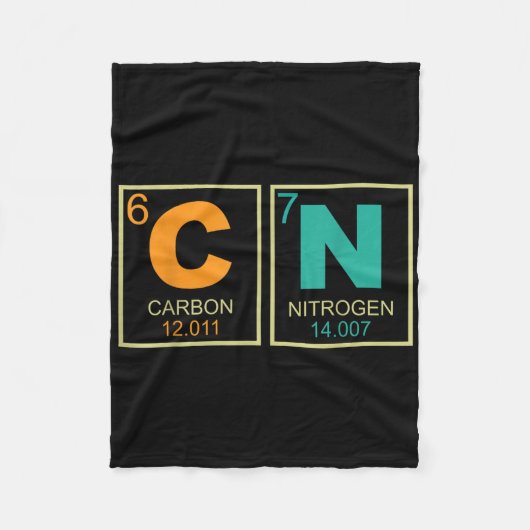 67 Meme Funny Teacher Science Periodic Table Retro Fleecedecke (Vorderseite)