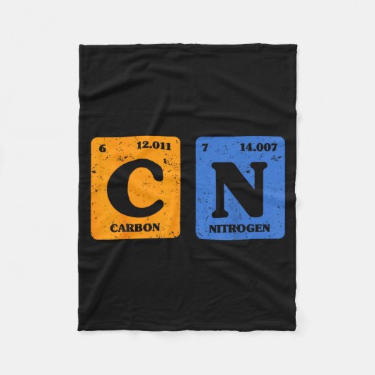 67 Meme Funny Teacher Science Periodic Table Retro Fleecedecke (Vorderseite)