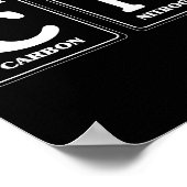 67 Meme Funny Teacher Science Periodic Table Retro Poster (Ecke)