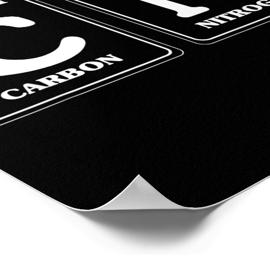 67 Meme Funny Teacher Science Periodic Table Retro Poster (Ecke)