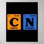 67 Meme Funny Teacher Science Periodic Table Retro Poster (Vorne)