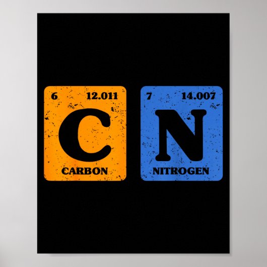 67 Meme Funny Teacher Science Periodic Table Retro Poster (Vorne)