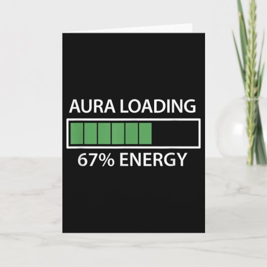 67 Meme Gen Alpha Aura Laden Karte (Vorderseite)