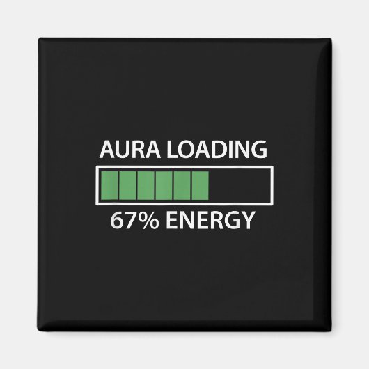67 Meme Gen Alpha Aura Laden Magnet (Vorne)