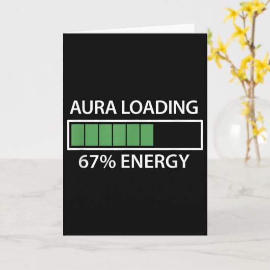 67 Meme Gen Alpha Aura Loading Karte (Gelbe Blume)