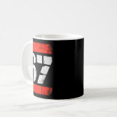 67 Meme Gen Alpha Six Seven 6 7 Boys Tweens Kids Kaffeetasse (Vorderseite Links)