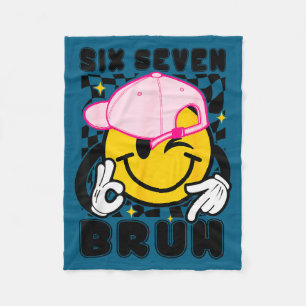 67 Meme Gen Alpha Slang 6 7 sechs sieben bruh Jung Fleecedecke